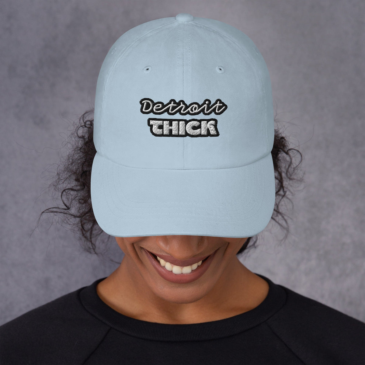 Detroit THICK | embroidered bad hair day mom hat