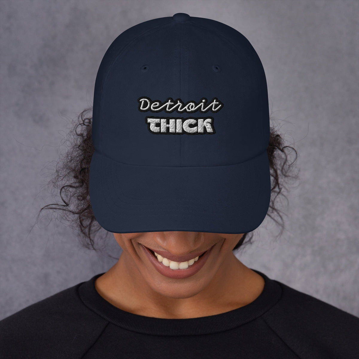 Detroit THICK | embroidered bad hair day mom hat