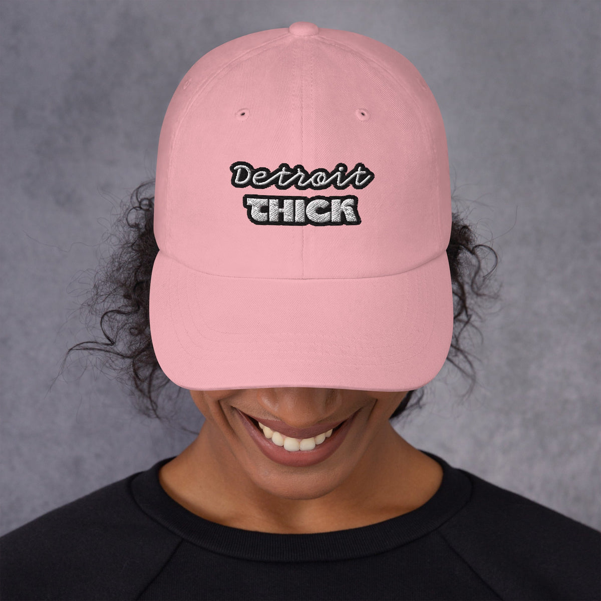 Detroit THICK | embroidered bad hair day mom hat