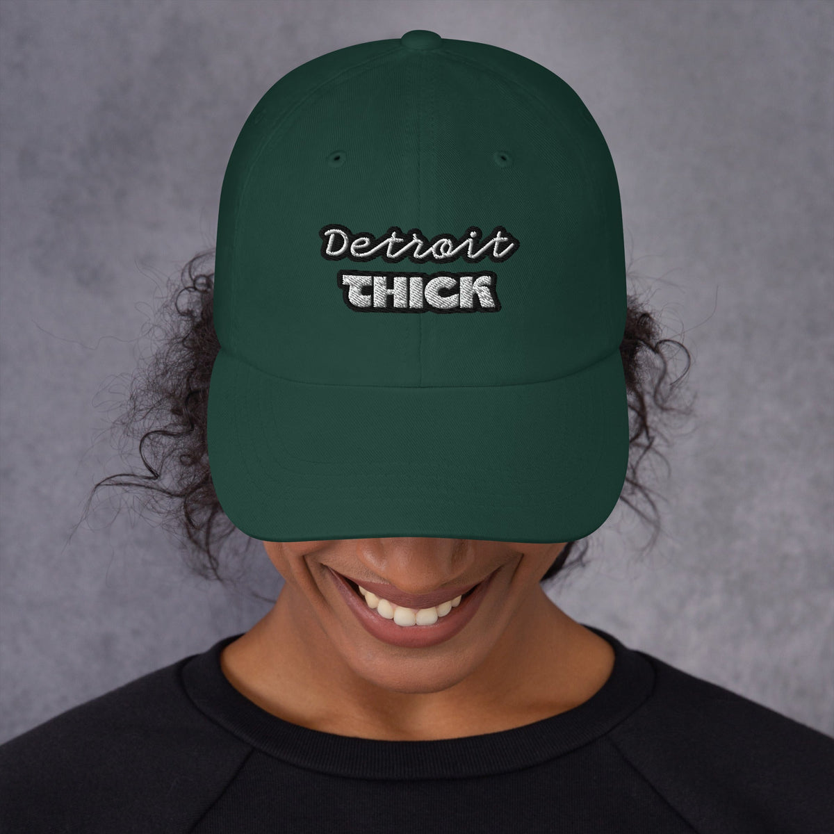 Detroit THICK | embroidered bad hair day mom hat