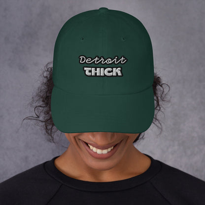 Detroit THICK | embroidered bad hair day mom hat