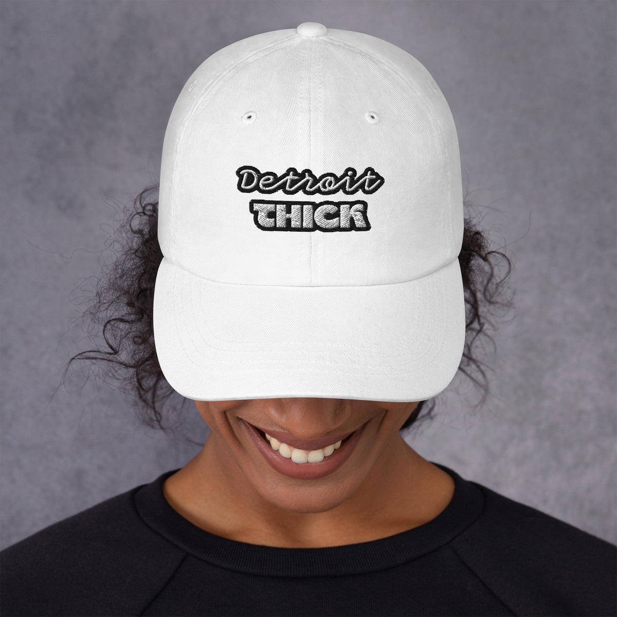 Detroit THICK | embroidered bad hair day mom hat