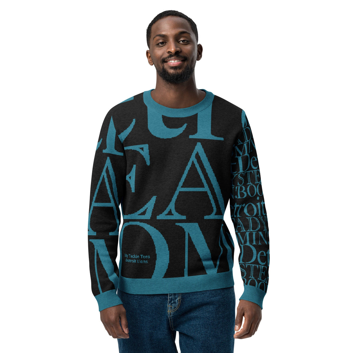 Detroit Lions Crew Neck Sweater | Knitted Detroit Steady Boomin Apparel