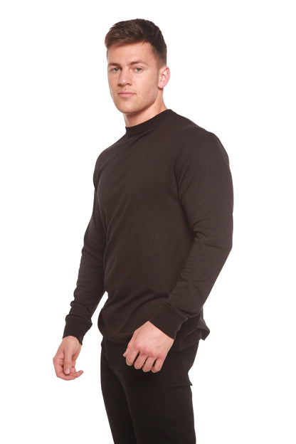 Custom Printed Men's Bamboo Viscose/Organic Cotton Long Sleeve T-Shirt