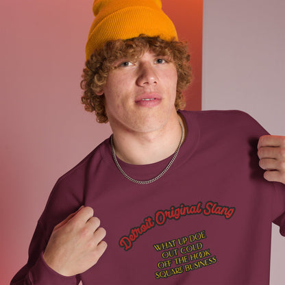 Detroit Original Slang Embroidered Sweatshirt | Quality Comfortable Streetwear