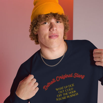 Detroit Original Slang Embroidered Sweatshirt | Quality Comfortable Streetwear