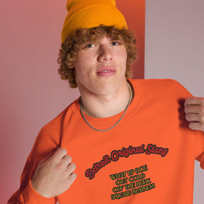 Detroit Original Slang Embroidered Sweatshirt | Quality Comfortable Streetwear