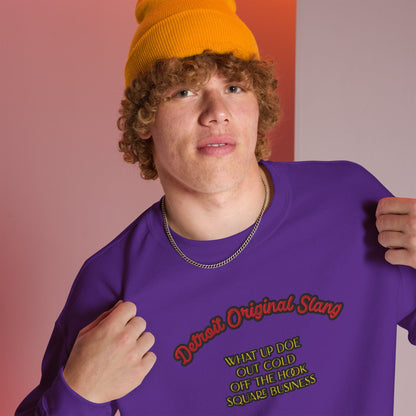 Detroit Original Slang Embroidered Sweatshirt | Quality Comfortable Streetwear