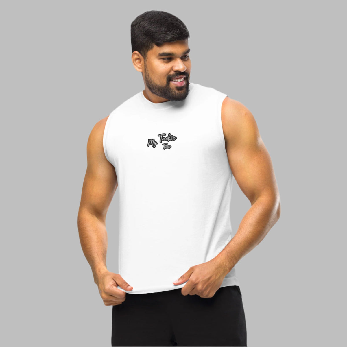 My Tackie Tees Premium Embroidered Muscle Shirt | Fitness Streetwear