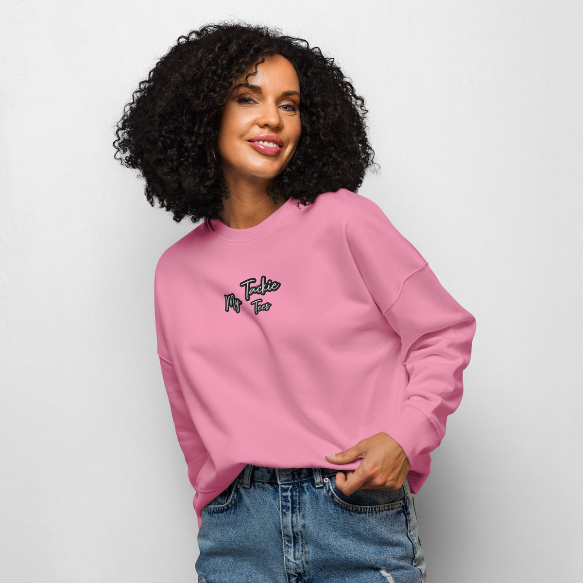 My Tackie Tees Women's Organic Crew Neck Sweatshirt | Comfortable & Stylish