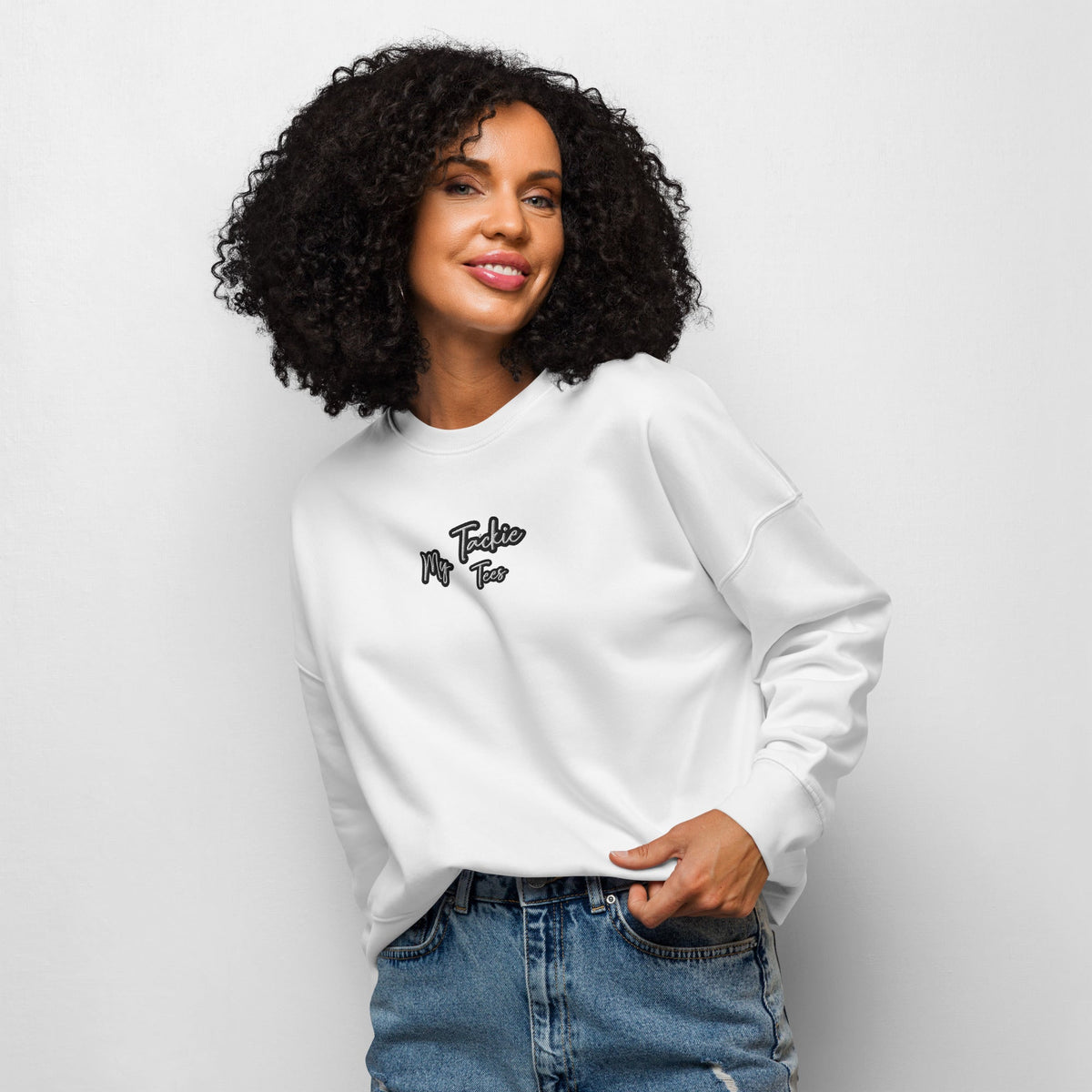 My Tackie Tees Women's Organic Crew Neck Sweatshirt | Comfortable & Stylish