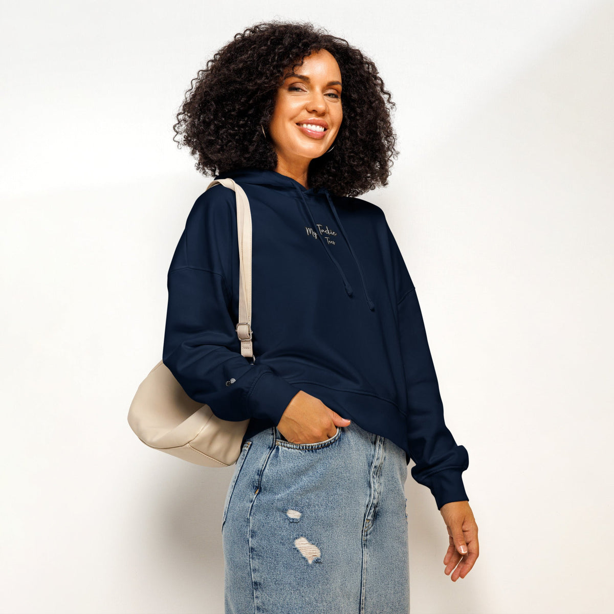 My Tackie Tees Women's Organic Hoodie | Sustainable Embroidered Cotton