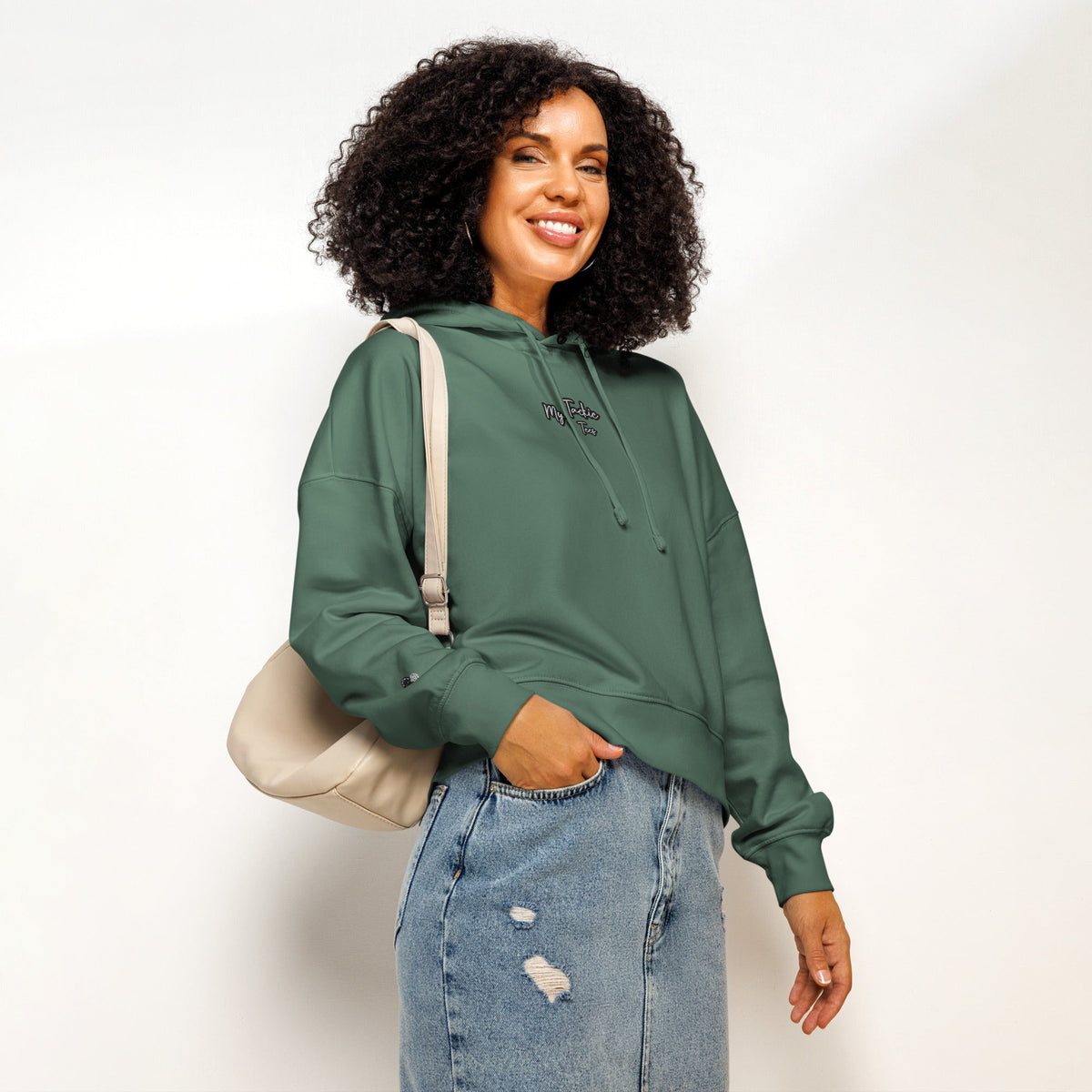 My Tackie Tees Women's Organic Hoodie | Sustainable Embroidered Cotton