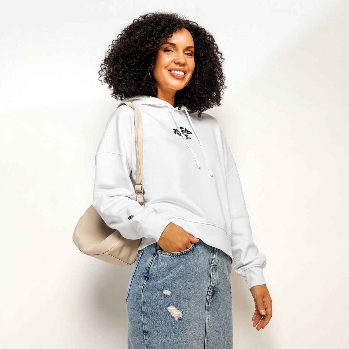 My Tackie Tees Women's Organic Hoodie | Sustainable Embroidered Cotton